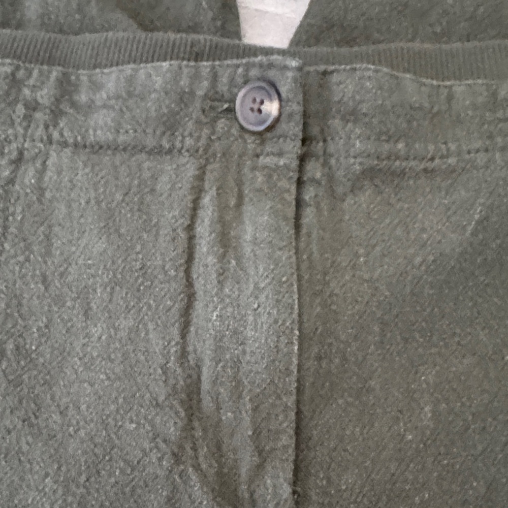 J Jill petite M Olive Green Pants linen blend - Picture 5 of 9